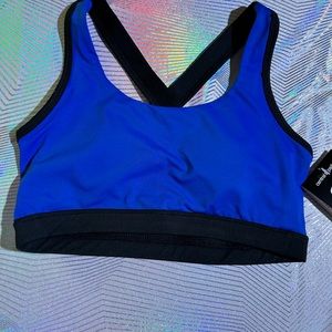 CENTRAL PARK sports, cobalt blue/black padded bra, size S